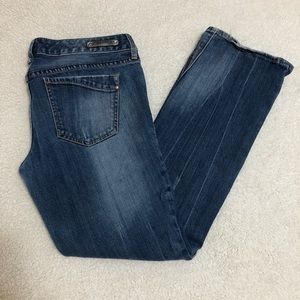 Express barely boot cut jeans
